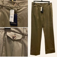 Brooks Brothers Wide Leg Pleated Dress Pants Trousers  6, Old Money, NWT 228