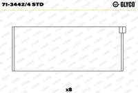 Glyco 71-3442/4 STD Pleuellager FüR Audi Seat Skoda VW