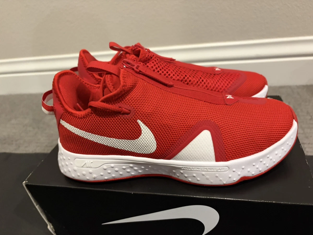 Nike Air PG 4 Red Black White Gold Swoosh Zip Front Mens Sz 14 - CQ7339-991 Nike PG 4 for Sale | Authenticity Guaranteed | eBay main image 4