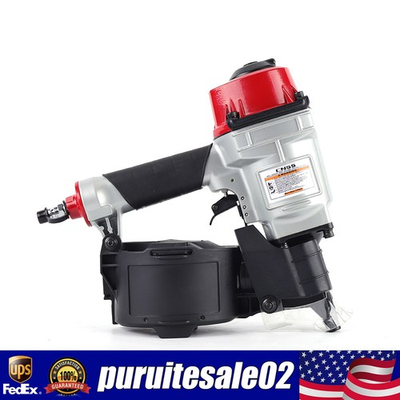 #ad CN55 Pneumatic Coil Siding Nailer Industrial Portable Nail Gun 75psi 100psi $147.97