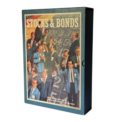 1964 VTG 3M Stocks and Bonds Board Game Bookshelf Stock Market Invest COMPLETE