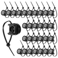 30 Pcs Magnetic Zip Tie Mounts Magnetic Cable Clips Organize and Secure Cable...