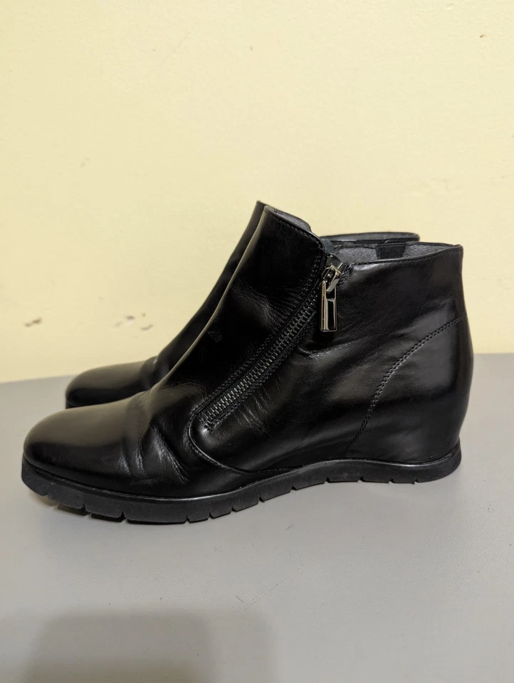 Botas negras al tobillo Pas De Rogue para mujer talla EU 39 (US 9) de cuero Foto 4 de 4