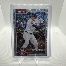 Owen Caissie 2026 Topps Series 1 Sand Glitter RC #233 Chicago Cubs