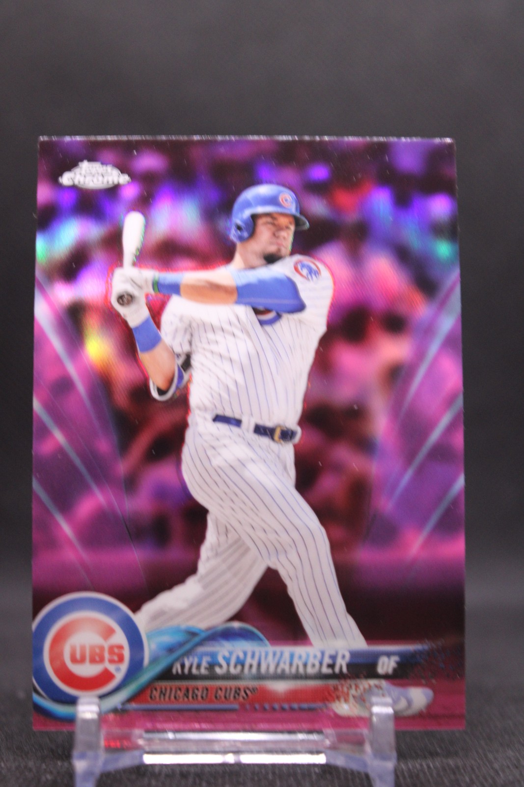 Kyle Schwarber #56 2018 Topps Chrome Pink Refractor Chicago Cubs