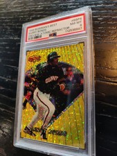 1996 Bowman's Best Previews Barry Bonds #BBP 4 Atomic Refractor PSA 8..