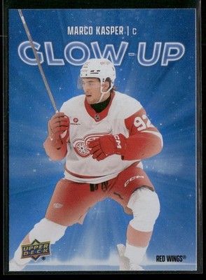 2025-26 Upper Deck Series 2 - Glow-Up #GU-1 Marco Kasper, Detroit Red Wings