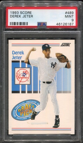 1993 Score Derek Jeter #489 RC HOF PSA 9