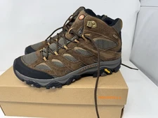 Merrell Moab 3 Mid Waterproof Hiking Boots Mens Size 9.5 NEW Earth Brown Vibram