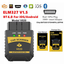 V020 Obd2 Bluetooth Car Diagnostic Scanner For Iphone Android Code Reader