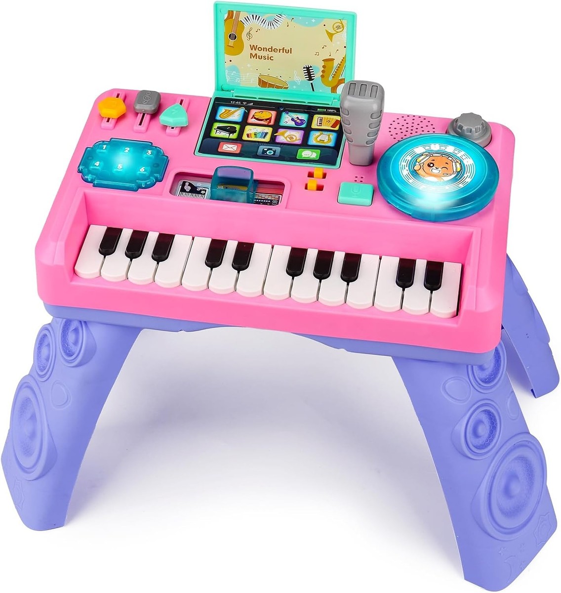 フィッシャープライス DJテーブル＆ピアノ Fisher-Price Baby & Toddler Toy Laugh & Learn DJ Table with