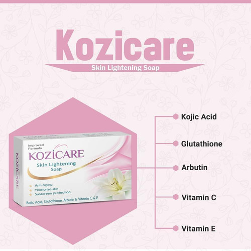 Kozicare Skin Lightening Soap with Kojic Acid & Glutathione - 75g ( Pack of 6 ) - Picture 3 of 6