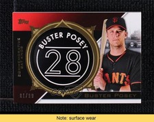 2015 Topps Commemorative Bat Knobs Black 81/99 Buster Posey #CBK-03 READ 0b0