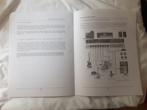 Presonus Fire Pod Recording Interface User’s Manual version 1.0 2004 11"x8.5" - Picture 3 of 3