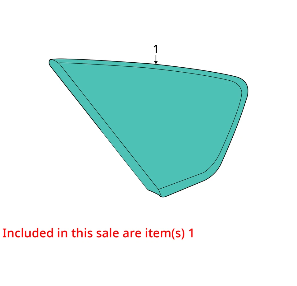 10 11 12 13 14 15 TOYOTA PRIUS cuarto de cristal/ventana izquierda Foto 3 de 4