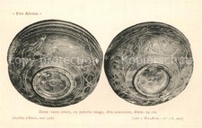 Alesia (Roman War) Alise-Sainte-Reine Deux vases ornes en poterie rouge dite sami