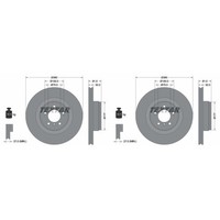 2X Textar PRO Bremsscheiben 360Mm InnenbelÜFtet Vorne Passend FüR Land Rover RAN