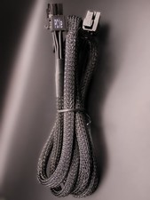 16Pin 12 4 to PCIe 2x Dual 8Pin 6 2 Cable Braided Sleeve Open Box Untested