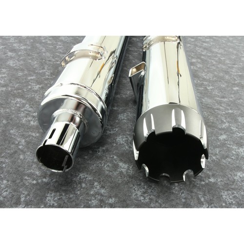 Cobra Chrome Dual Cut Slip On Muffler  - 4412104 - Picture 4 of 4