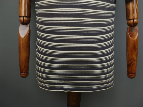 A.P.C. Multi Striped 100% Cotton Collared Short Sleeve Popover Polo Shirt Size M - Picture 9 of 12