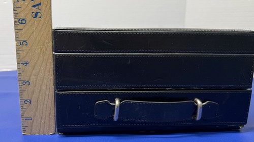Fossil Leather 10-Watch Case Full Of Watches With Drawer- Clear Cover - Picture 14 of 14