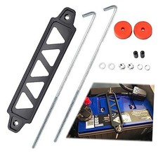 Aluminum Alloy Battery Tie Down Bracket, Hold Down Bracket Holder,Car Black