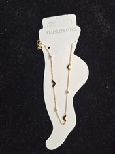 Stainless Steel Heart Anklet, Jewelry