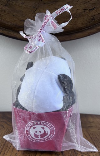 Panda Express Plush Panda Takeout Box Chinese Kitchen Holiday With Tags Complete - Picture 3 of 4