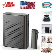 Portable Wireless Voice Amplifier System with Lavalier Mic for Classroom Use