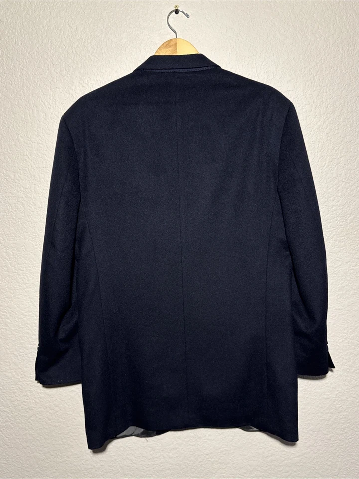 Chaqueta Blazer Para Hombre Oscar De La Renta Negra Lana Efectivo Mezcla Nylon 43L Lituania Foto 2 de 4