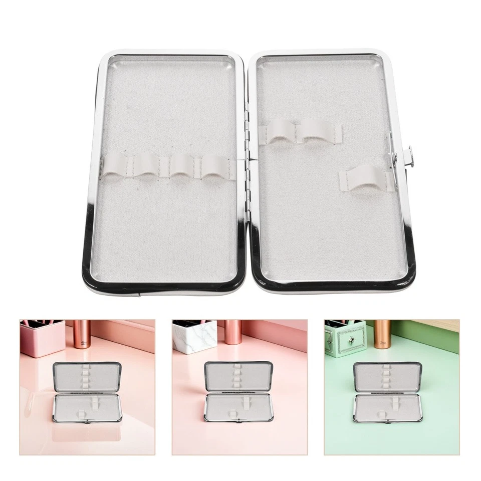  Estuche de almacenamiento de pestañas con soporte para pinzas de extensión bolsa organizadora Foto 2 de 4