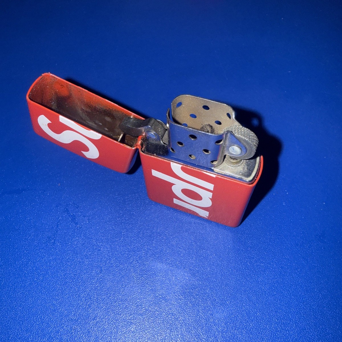 Zippo Supreme Red Collectible Lighter Made in USA Supreme Design 