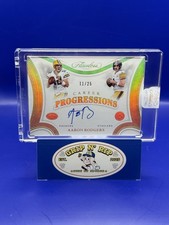 2025 Panini Flawless Aaron Rodgers On Card Auto Career Progressions /25