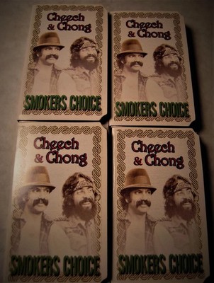 4 Packs CHEECH & CHONG Smokers Choice Rolling Papers Highest Quality Rare Cheech