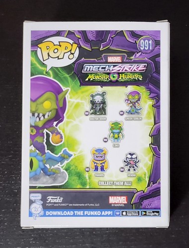 Funko Pop! Vinilo: Marvel Mech Strike Duende Verde #991 Nuevo en Caja Spider-Man - Imagen 2 de 6