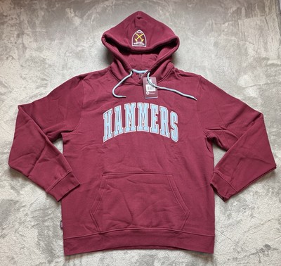 NWT! West Ham United Retro Pullover Hoodie Claret Size 3XL