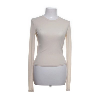 Mango, Langarmshirt, Größe: S, Beige, Elasthan/Polyester, Einfarbig #iQG