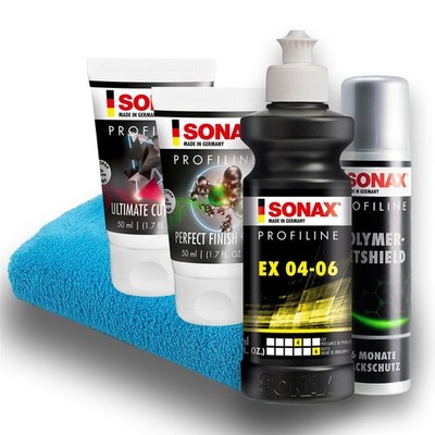 Sonax Autopolitur Set EX 04-06 Ultimate Cut Finish Politur Polymer Net Shield
