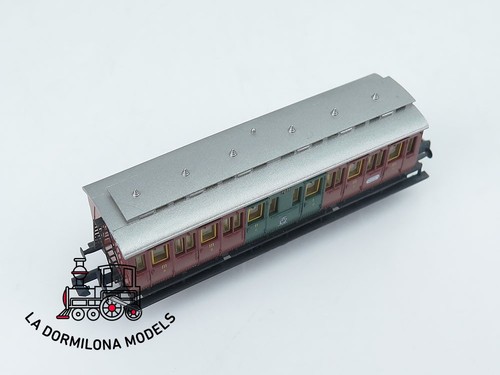 MG1489 Escala N ARNOLD 3043 Abteilwagen 2./3. Kl 1271 der K.P.E.V.- OVP - Bild 9 von 12