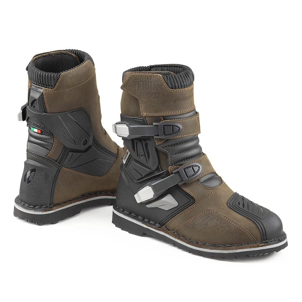 motorcycle boots | Forma TERRA EVO LOW Dry UNBOXED adventure adv brown or black - Picture 1 of 7