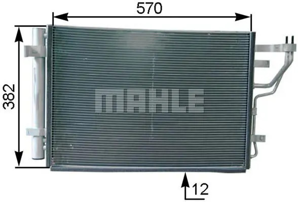 Condenseur de climatisation AC 442 000P MAHLE pour KIA HYUNDAI