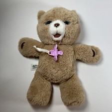 Little Live Pets Plush Cozy Cubbles Teddy Bear 10" Brown Pacifier Works 2018