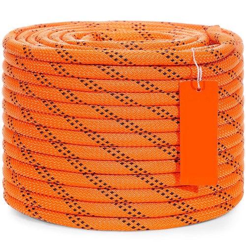 Uimoso 3/8" x 120' Arborist Tree Climbing Rope Double Braid Polyester 48-Strand