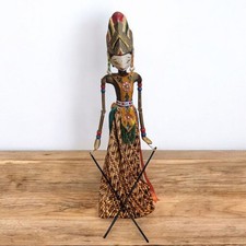 Vintage Wayang Golek Indonesia Shinta Handmad...