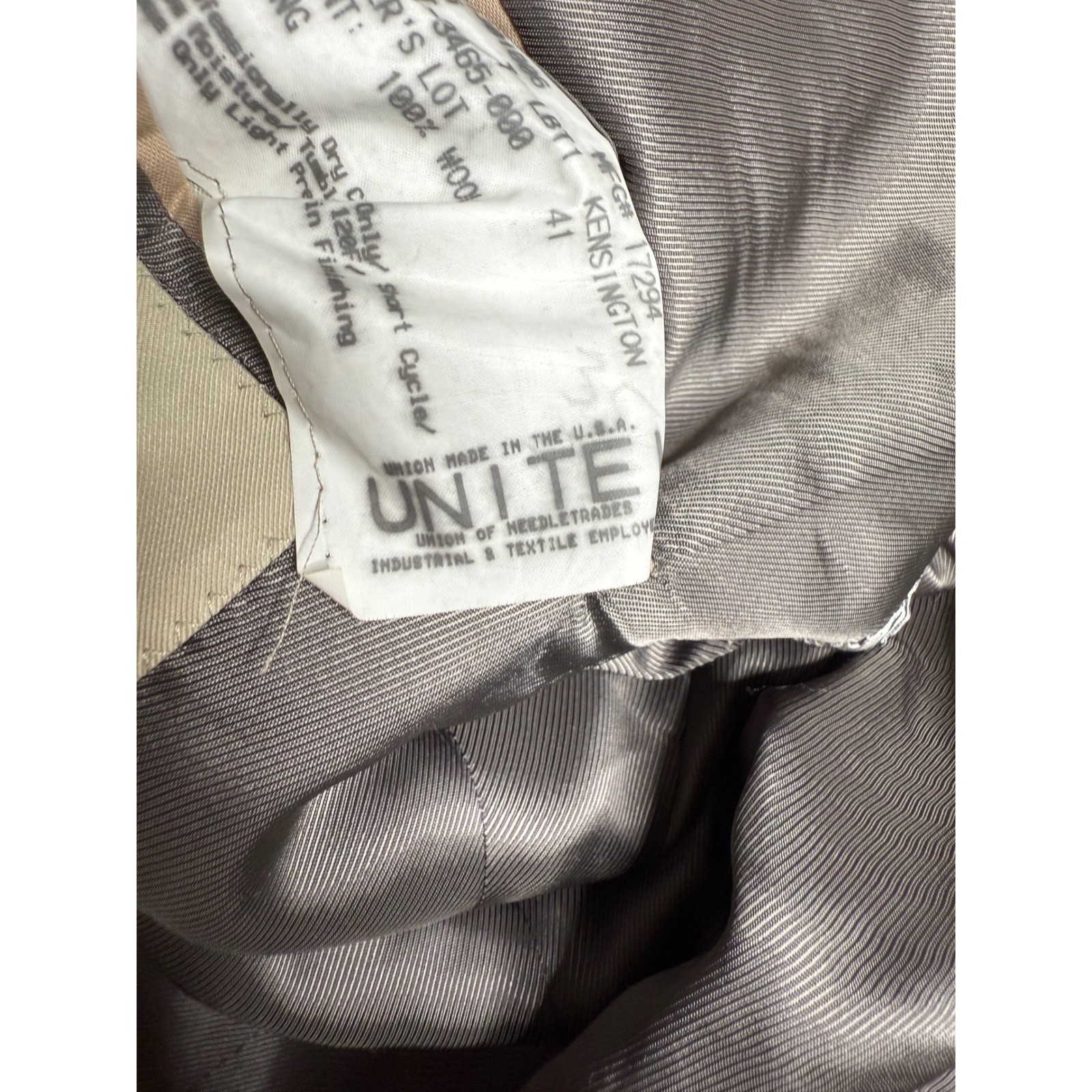 Burberry London Kensington Gray Pinstripe 100% Wool Blazer Jacket Men's 42L thumbnail 8