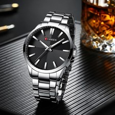Mens Quartz Watch Business Casual Waterproof Wristwatch Analog Timepiece