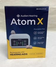 Audien Hearing ATOM X -Rechargeable OTC Hearing Aids -NEWEST MODEL-Free S H