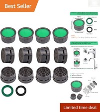 Quality Faucet Aerator Set - 12 Units with Silicone Washers Included