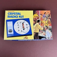VTG Crystal Radio Kit Radio Shack Science Fair 28-177 NOS In Box Tandy STEM