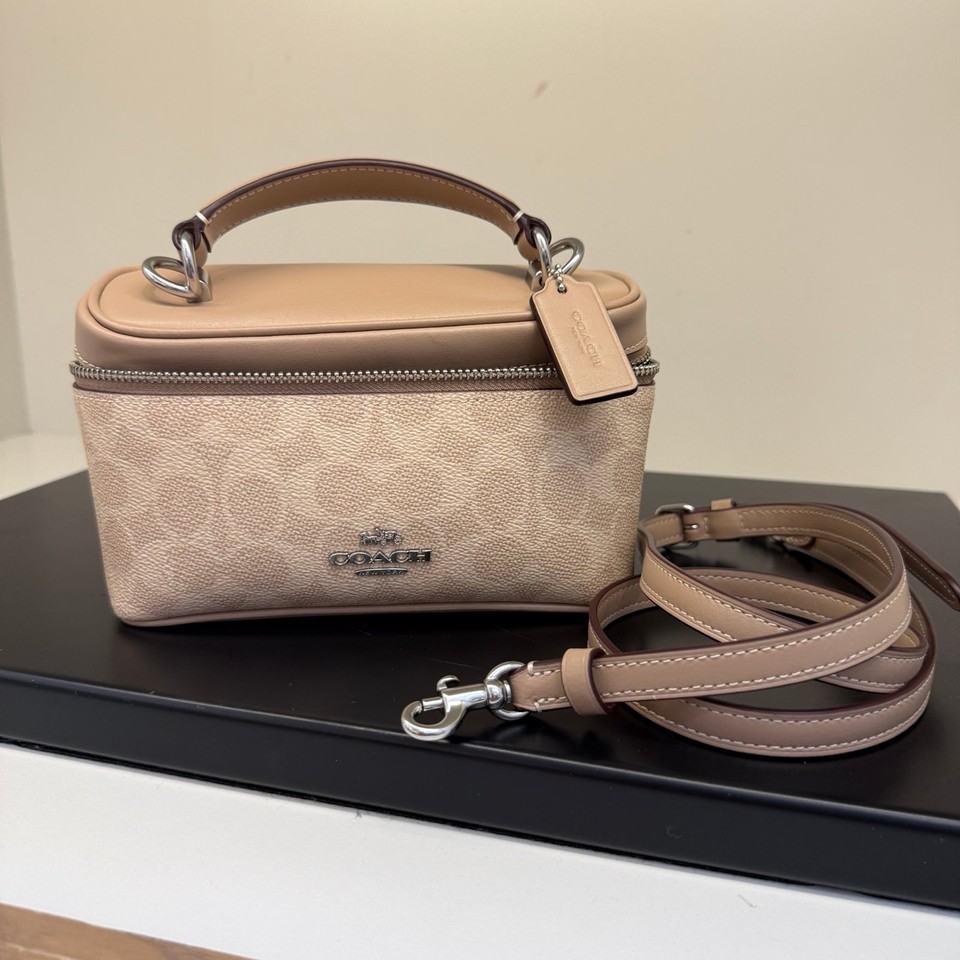 Coach Rainer Crossbody Bag 18 In Signature Canvas CEO23 Silver/Sand ...